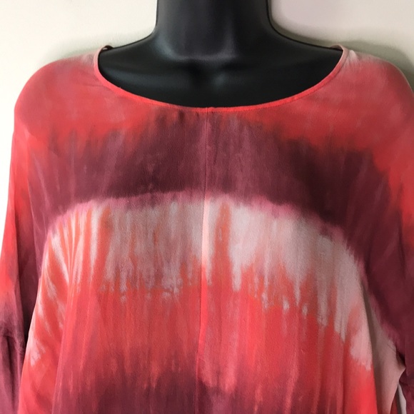 Silk Tie Dye Tunic Top - Picture 10 of 15